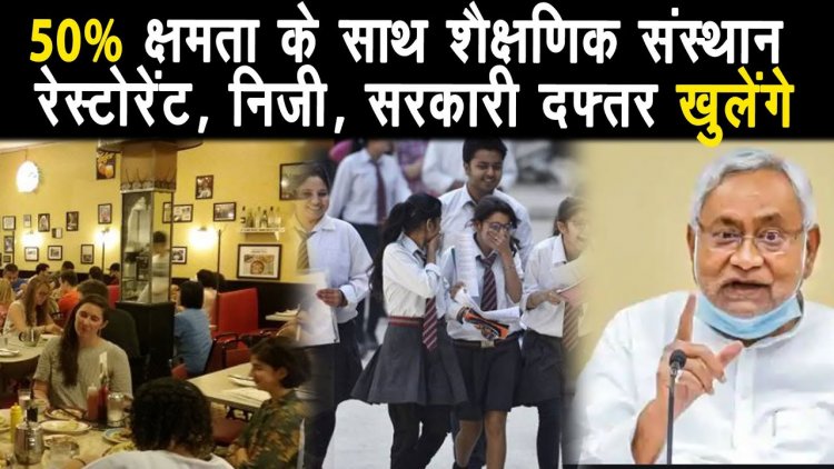 11 -12 वी तक के विधालय 50% छात्रों के उपस्तिथि के साथ खुलेंगे ||