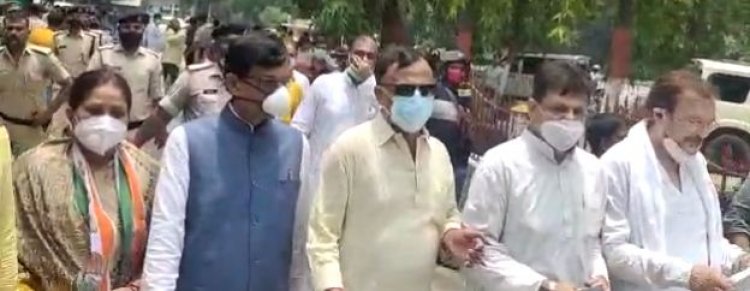 बिहार कांग्रेस ने पेगासस जासूसी कांड को लेकर केंद्र सरकार के खिलाफ किया प्रदर्शन