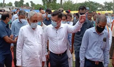 पूर्णिया-कटिहार के बाढ़ प्रभावित क्षेत्रों का CM नीतीश ने किया दौरा