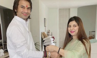 लड़ना, झगड़ना और मना लेना‌... RJD में घमासान के बीच Tej Pratap का Tweet, बहन राजलक्ष्मी से राखी बंधवाने पहुंचे