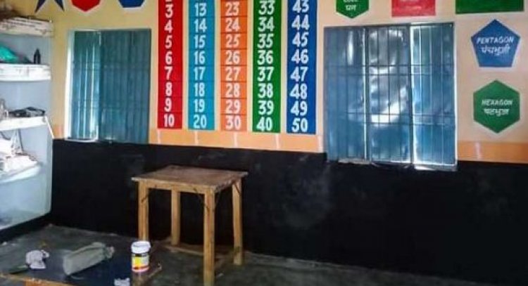 अब प्ले स्कूल की तरह दिख रहे आंगनबाड़ी