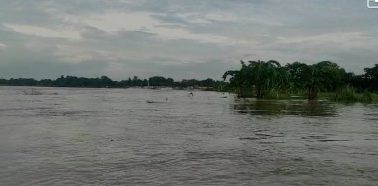 शिवहर  में लगातार बारिश ,  बागमती नदी का  रौद्र रूप