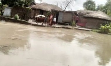 नेपाल से उत्तर बिहार में प्रवेश करने वाली नदियों में जारी है उतार-चढ़ाव, 400 घरों में घुसा बाढ़ का पानी