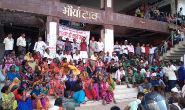 7 सितम्बर से  नगर निकाय में होने वाले हड़ताल के समर्थन में निकला हड़ताल जुलुस
