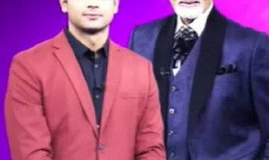 नीरज चोपड़ा ने बिग बी को सिखाया भाला फेंकना