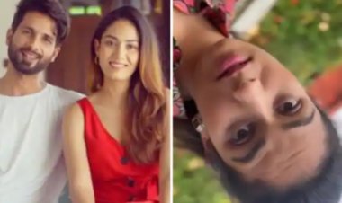 शाहिद कपूर की वाइफ मीरा राजपूत ने दिया 'अप साइड डाउन' चैलेंज