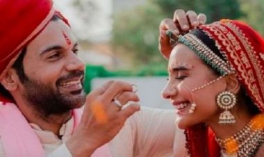 राजकुमार राव और पत्रलेखा की रिसेप्शन पार्टी में पहुंचे मुख्यमंत्री मनोहर लाल खट्टर, शादी के बाद देखें स्टार कपल की पहली तस्वीर