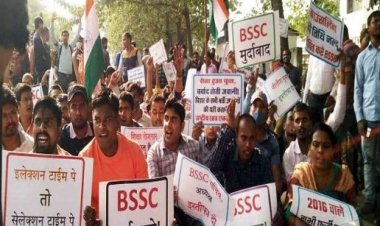 बहाली के लिए सड़क पर उतरे अभ्‍यर्थी, पटना में किया प्रदर्शन