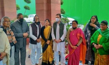 शीतकालीन सत्र 2021: निलंबित राज्यसभा सांसदों से मिले राहुल गांधी, संसद के बाहर राजनीतिक लड़ाई जारी