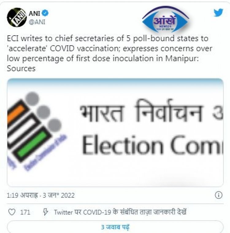 निर्वाचन आयोग ने पांचों चुनावी राज्यों को लिखा पत्र