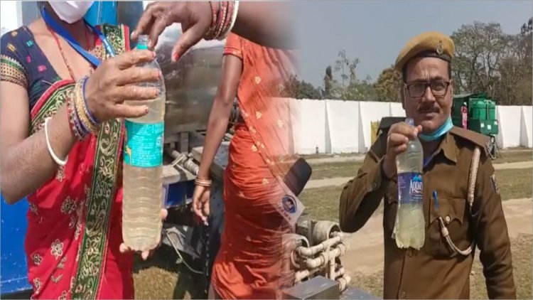 मुख्यमंत्री की सभा में पीने के पानी की व्यवस्था देखकर आप रह जाएंगे दंग