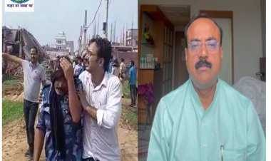 पटना के राजीव नगर में चला प्रशासन का बुलडोजर