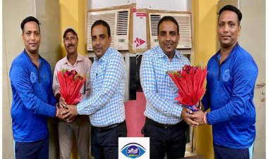 राष्ट्रीय क्रिकेटर रुपक ने पटना के नवनियुक्त डीएसओ से की औपचारिक मुलाकात