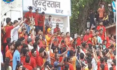 सावन के पहले सोमवारी के पूर्व मुजफ्फरपुर में निकली झांकी 