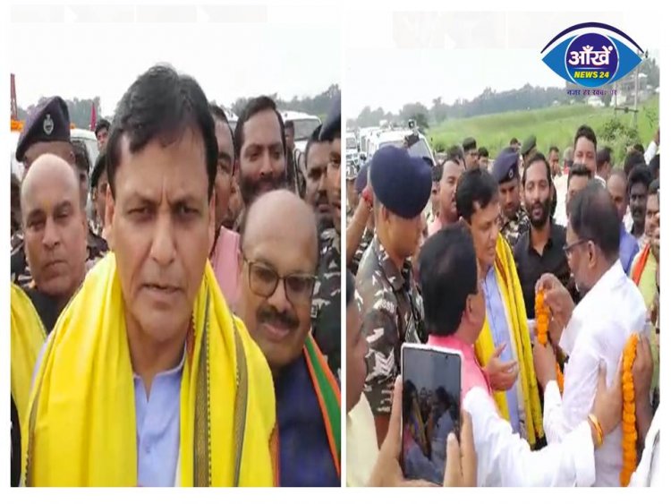 केंदीय गृह राज्य मंत्री नित्यानंद राय दो दिवसीय प्रवास में पहुंचे अररिया 