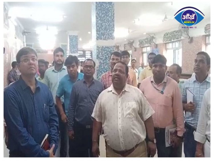 मालदा रेल मंडल के डीआरएम ने भागलपुर रेलवे स्टेशन का किया निरीक्षण