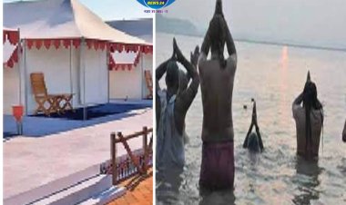 पर्यटन विभाग के द्वारा पितृपक्ष मेला को देखते हुए पहली बात टेंट सिटी का कराया निर्माण