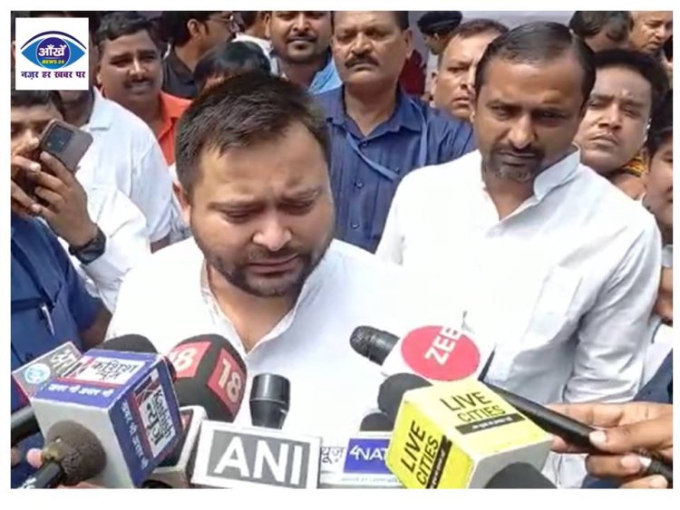 तेजस्वी यादव ने तंज कस्ते हुए कहा बीजेपी के सांसद या विधायक के घर सीबीआई, ईडी, इनकम टैक्स का छापा पड़ा है क्या? 