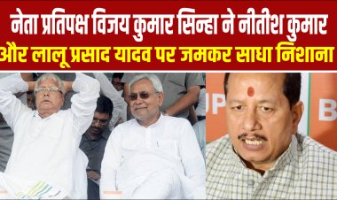 विजय सिन्हा ने महागठबंधन पर साधा निशाना
