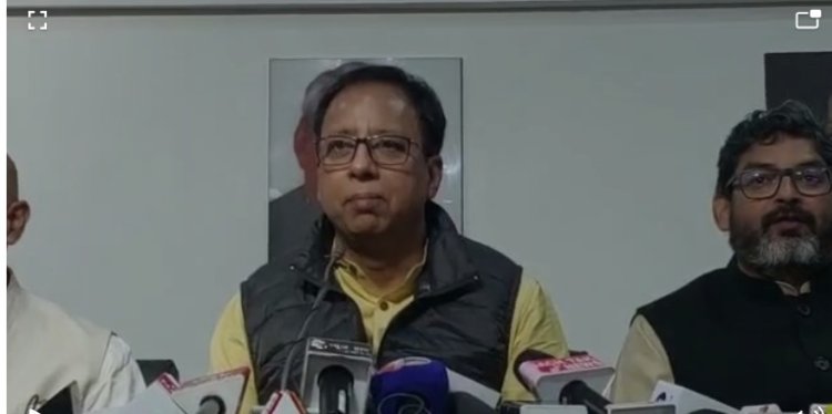 बीजेपी प्रदेश अध्यक्ष संजय जयसवाल का प्रेस कॉन्फ्रेंस