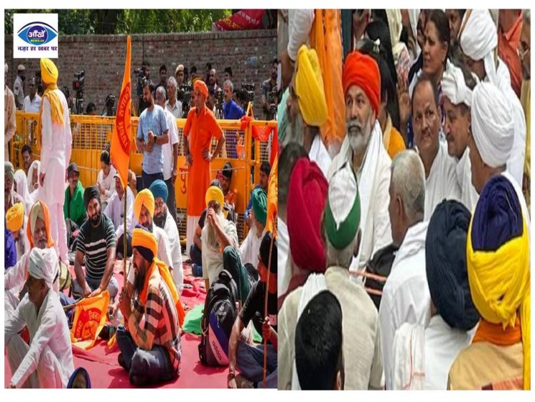जंतर-मंतर पर किसानों का जमावड़ा, पहलवानों के दंगल में राकेश टिकैत भी पहुंचे