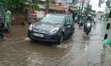 मानसून की पहली बारिश में ही जलमग्न हुआ पटना 