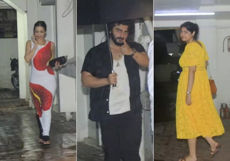 Arjun Kapoor की बर्थडे पार्टी में सज संवरकर पहुंचीं मलाइका अरोड़ा