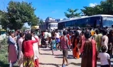 नालंदा में गांव का ट्रांसफार्मर जल जाने से ग्रामीणों का फूटा गुस्सा, सड़क जाम कर जताया विरोध 