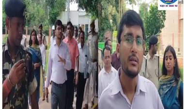 भागलपुर के जिलाधिकारी ने नई स्मार्ट सिटी के तहत सैंडिस कंपाउंड में किए गए कार्यों का किया निरीक्षण
