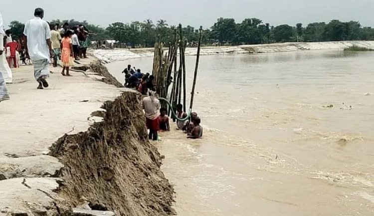 बिहार में बारिश बन सकती है आ/फत !  गंगा और गंडक नदी उफान पर