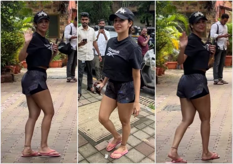 Malaika Arora ने शॉर्ट्स में फ्लॉन्ट किए टोन्ड लेग्स, वॉकिंग स्टाइल की फिर उड़ रही खिल्ली