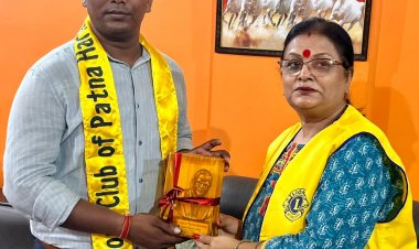 Lion's Club Of Patna Harmony के द्वारा रूपक कुमार को दिया गया आउटस्टैंडिंग स्पोर्ट्समैन का अवार्ड 