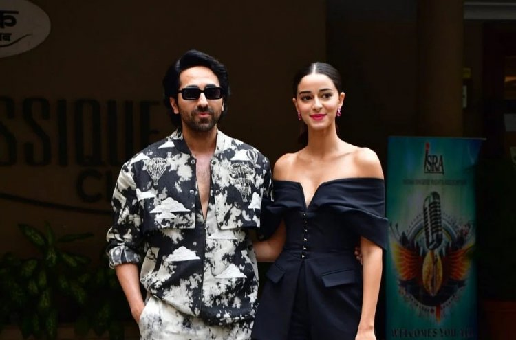 अनन्या पांडे ने शॉर्ट ड्रेस पहन किया Dream Girl 2 का प्रोमशन , आयुष्मान खुराना संग जमकर दिए पोज