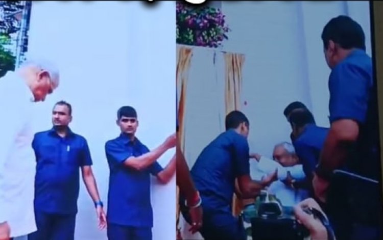 पटना यूनिवर्सिटी के स्टेज पर फिसले CM नीतीश कुमार, राज्यपाल सहित सभी लोग रह गए हक्के-बक्के