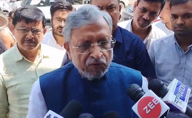 सुशील मोदी ने कहा भारत' शब्द संवैधानिक, जिन्हें आपत्ति 'इंडिया माता' की जय करें