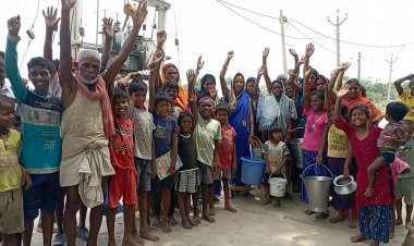 भागलपुर में भीषण गर्मी से दौलतपुर गाँव के वार्ड एक में पानी की हुई भारी किल्लत