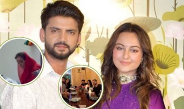 Sonakshi Sinha-Zaheer Iqbal wedding: शादी से पहले मां के साथ पूजा-पाठ करती दिखीं सोनाक्षी सिन्हा, जहीर ने भी बहनों के साथ की मस्ती