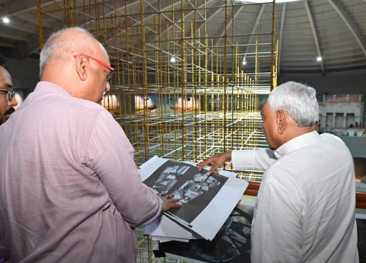 सीएम नीतीश कुमार ने बापू टावर का किया निरीक्षण, जल्द ही आम लोगों के लिए हो जाएगा चालू 