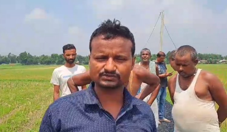सुपौल जिले के पिपरा प्रखंड में सड़क निर्माण कार्य में अनियमितता को लेकर ग्रामीणों में भारी आक्रोश