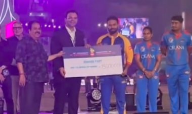 ऋषभ पंत का अरुण जेटली स्टेडियम में किया गया भव्य स्वागत, डीडीसीए अध्यक्ष जेटली रहे मौजूद