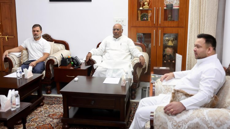 Bihar Chunav: दिल्ली में राहुल गांधी और खरगे से मिले तेजश्वी, बिहार CM फेस के सवाल पर दिया ये जवाब...
