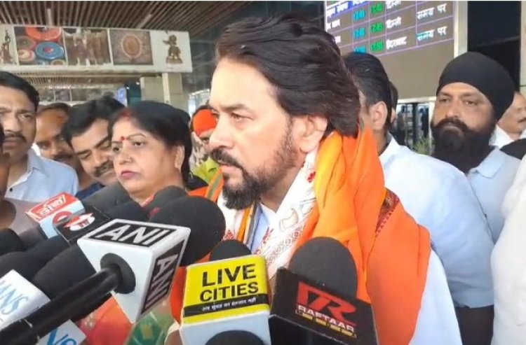 पटना पहुंचे अनुराग ठाकुर ने कांग्रेस राजद पर साधा निशाना कहा गठबंधन में ना नियत है ना नीति !