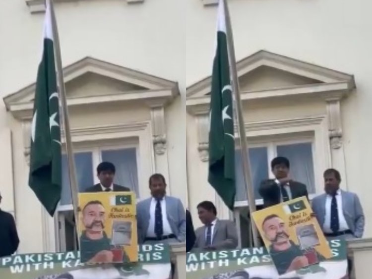 अभिनंदन की तस्वीर दिखाकर गला काटने का किया इशारा, लंदन  में पाकिस्तान की घटिया करतूत