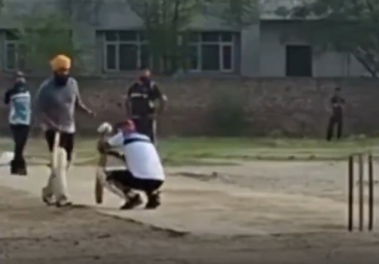 छक्का मारते ही दिल ने दिया धोखा: पंजाब में बैट्समैन की पिच पर दर्दनाक मौत, फिफ्टी के जश्न से पहले गिरा और नहीं उठा