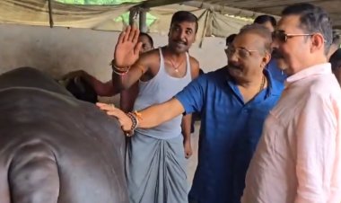 नीतीश के करीबी अशोक चौधरी पहुंचे मोकामा के 'छोटे सरकार' अनंत सिंह से मिलने, दिखाई गोशाला
