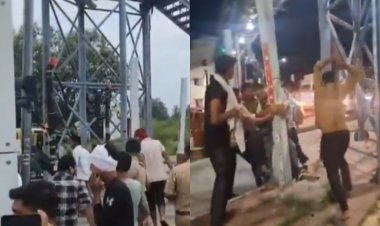 मेरठ में टोल प्लाजा बवाल: जवान से मारपीट के विरोध में गुस्साए ग्रामीणों का हंगामा