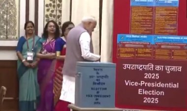 उपराष्ट्रपति चुनाव 2025: PM मोदी ने डाला पहला वोट, NDA के C.P. राधाकृष्णन और INDIA ब्लॉक के B. सुदर्शन रेड्डी में सीधा मुकाबला
