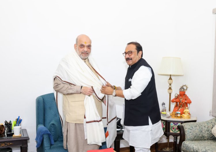 अमित शाह से मिले नवादा सांसद विवेक ठाकुर, बिहार के विकास पर हुई गहन चर्चा